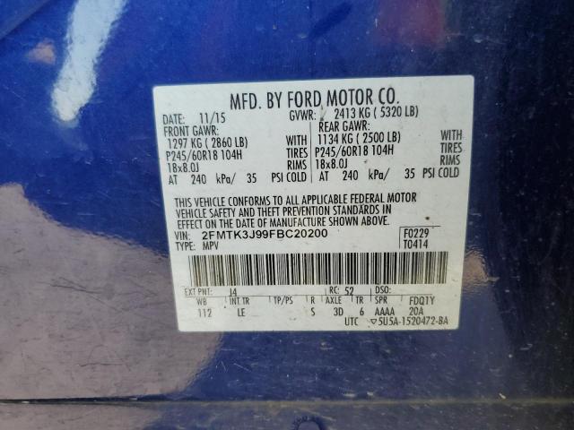 Photo 13 VIN: 2FMTK3J99FBC20200 - FORD EDGE SEL 