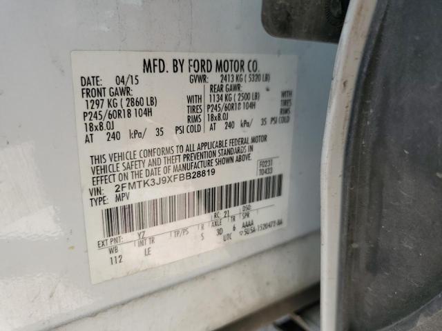 Photo 12 VIN: 2FMTK3J9XFBB28819 - FORD EDGE SEL 