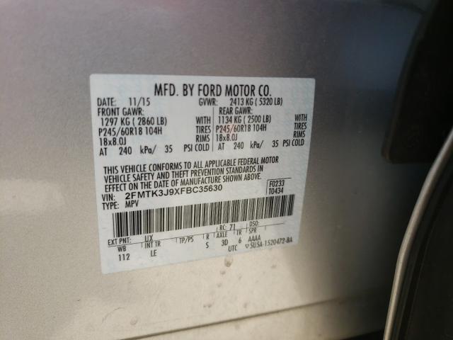 Photo 9 VIN: 2FMTK3J9XFBC35630 - FORD EDGE SEL 