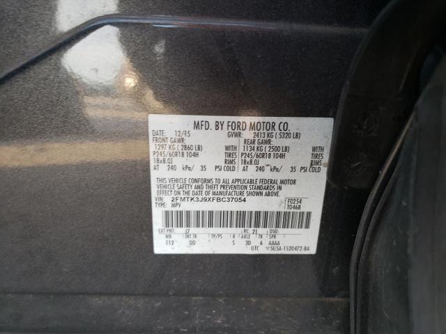 Photo 9 VIN: 2FMTK3J9XFBC37054 - FORD EDGE SEL 