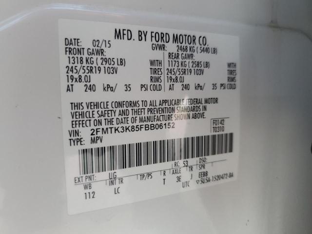 Photo 12 VIN: 2FMTK3K85FBB06152 - FORD EDGE TITAN 