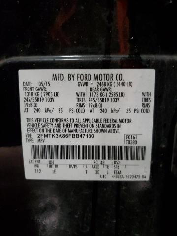 Photo 12 VIN: 2FMTK3K86FBB47180 - FORD EDGE TITAN 