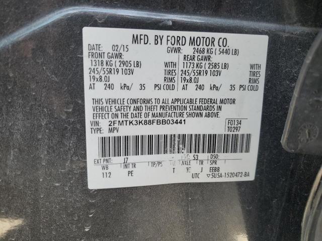 Photo 12 VIN: 2FMTK3K88FBB03441 - FORD EDGE 