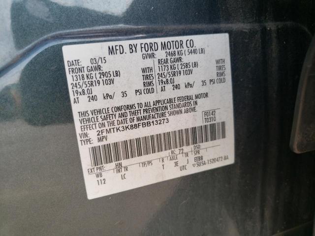 Photo 9 VIN: 2FMTK3K88FBB13273 - FORD EDGE TITAN 