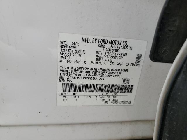 Photo 11 VIN: 2FMTK3K97FBB31014 - FORD EDGE 