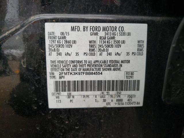 Photo 12 VIN: 2FMTK3K97FBB84554 - FORD EDGE 