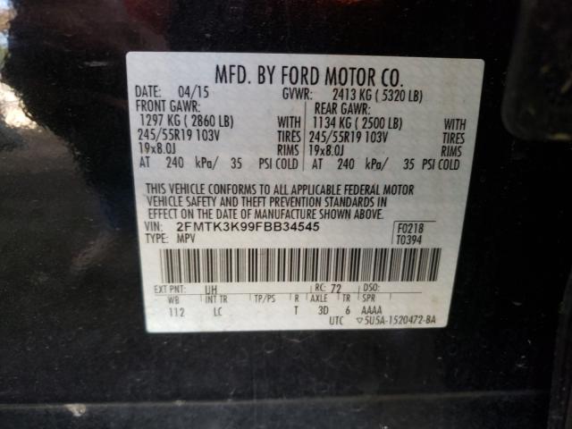 Photo 9 VIN: 2FMTK3K99FBB34545 - FORD EDGE TITAN 