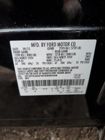 Photo 11 VIN: 2FMTK4AP4FBB90544 - FORD EDGE 