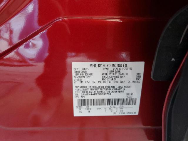 Photo 11 VIN: 2FMTK4AP7FBB30709 - FORD EDGE SPORT 