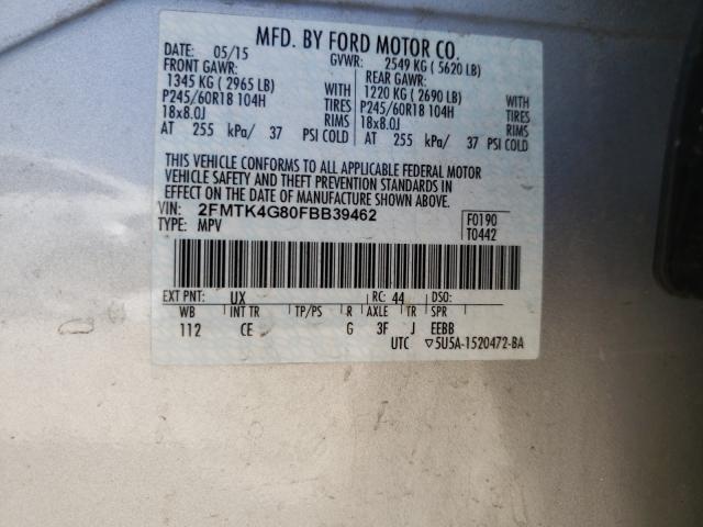 Photo 9 VIN: 2FMTK4G80FBB39462 - FORD EDGE SE 