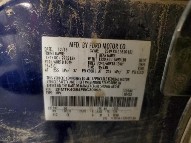 Photo 12 VIN: 2FMTK4G84FBC30993 - FORD EDGE SE 