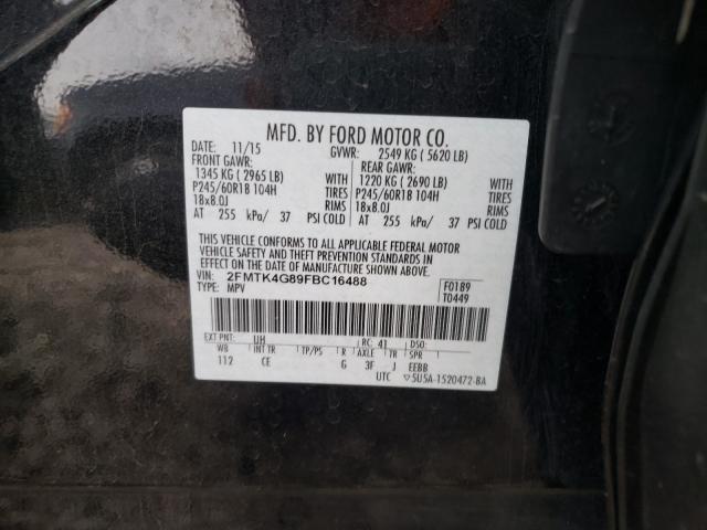 Photo 9 VIN: 2FMTK4G89FBC16488 - FORD EDGE SE 