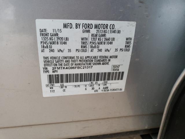 Photo 9 VIN: 2FMTK4G96FBC21317 - FORD EDGE SE 