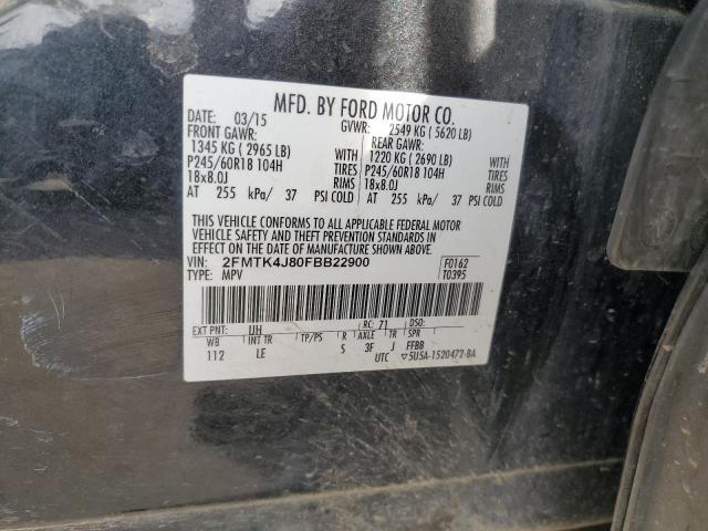 Photo 12 VIN: 2FMTK4J80FBB22900 - FORD EDGE SEL 