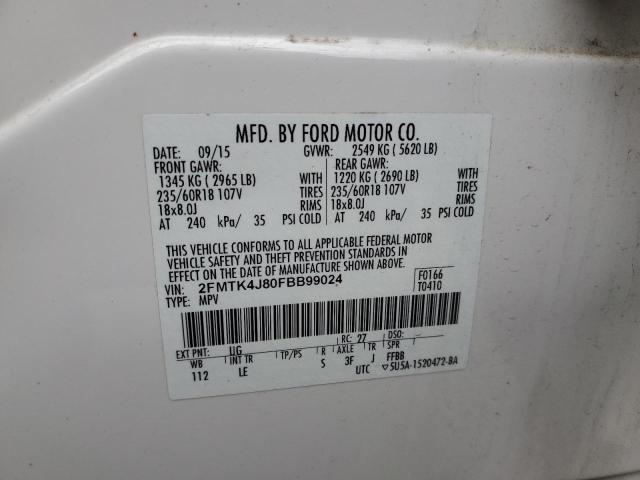 Photo 11 VIN: 2FMTK4J80FBB99024 - FORD EDGE 