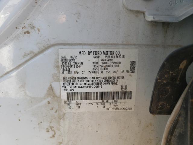 Photo 9 VIN: 2FMTK4J80FBC00513 - FORD EDGE SEL 