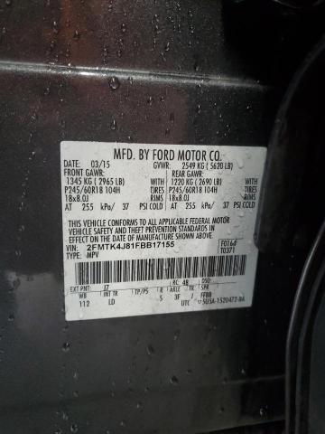 Photo 12 VIN: 2FMTK4J81FBB17155 - FORD EDGE SEL 