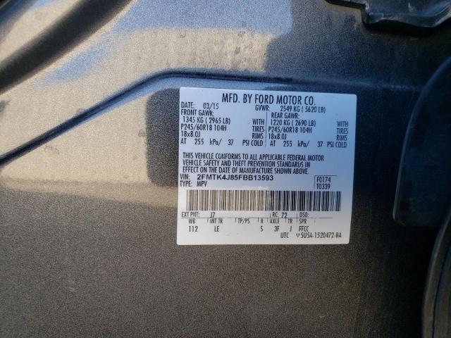 Photo 12 VIN: 2FMTK4J85FBB13593 - FORD EDGE SEL 