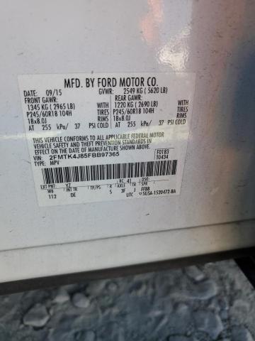 Photo 13 VIN: 2FMTK4J85FBB97365 - FORD EDGE SEL 