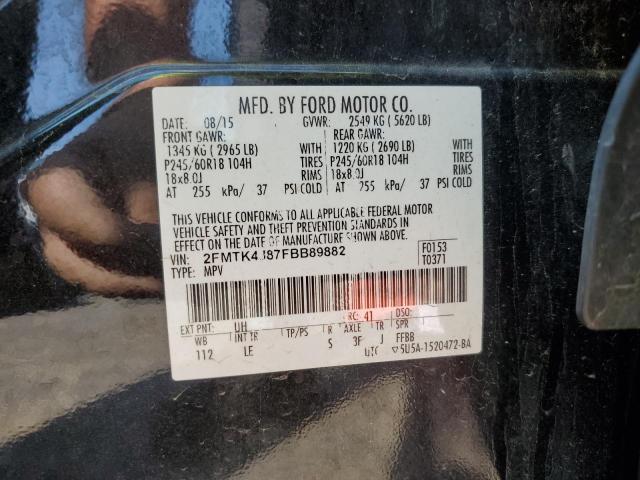 Photo 11 VIN: 2FMTK4J87FBB89882 - FORD EDGE SEL 