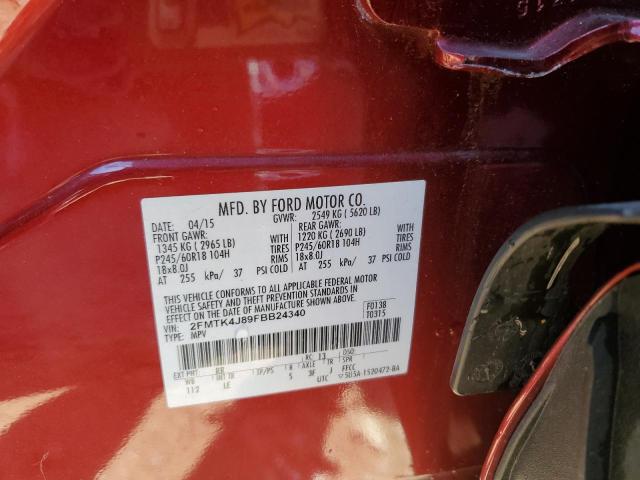 Photo 12 VIN: 2FMTK4J89FBB24340 - FORD EDGE 