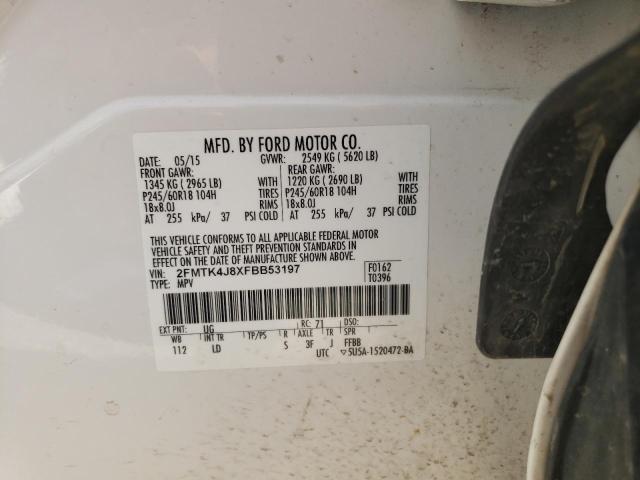 Photo 9 VIN: 2FMTK4J8XFBB53197 - FORD EDGE SEL 