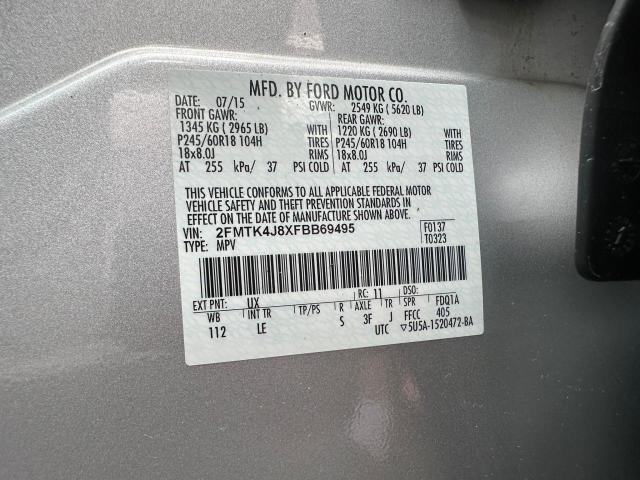 Photo 9 VIN: 2FMTK4J8XFBB69495 - FORD EDGE SEL 