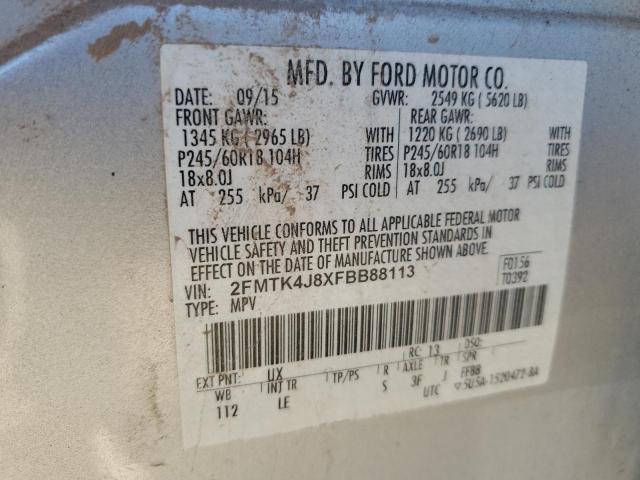 Photo 13 VIN: 2FMTK4J8XFBB88113 - FORD EDGE SEL 