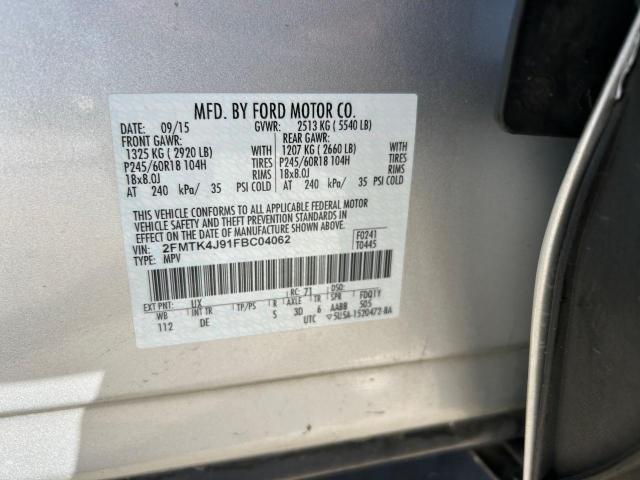 Photo 9 VIN: 2FMTK4J91FBC04062 - FORD EDGE SEL 