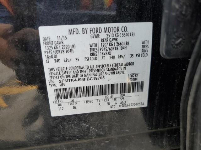 Photo 12 VIN: 2FMTK4J94FBC19705 - FORD EDGE SEL 