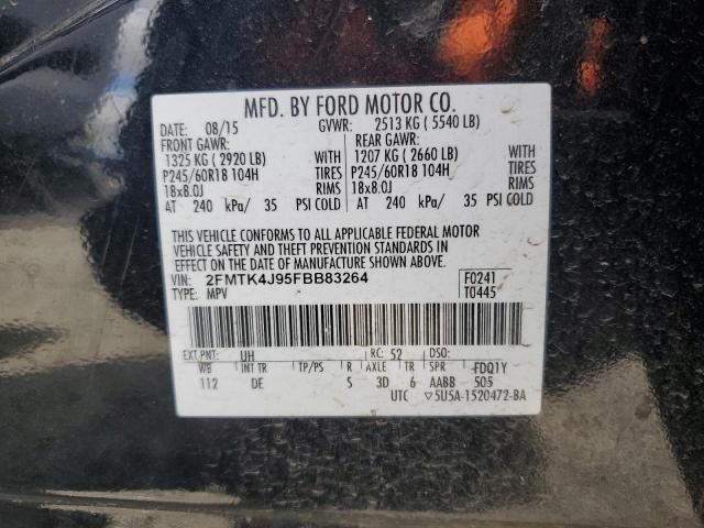 Photo 12 VIN: 2FMTK4J95FBB83264 - FORD EDGE SEL 