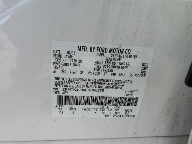 Photo 11 VIN: 2FMTK4J96FBC06275 - FORD EDGE 