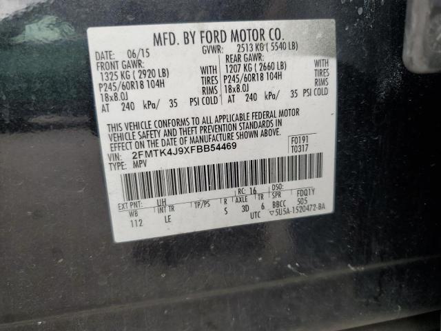 Photo 12 VIN: 2FMTK4J9XFBB54469 - FORD EDGE SEL 