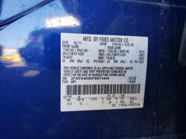 Photo 12 VIN: 2FMTK4K80FBB74445 - FORD EDGE TITAN 