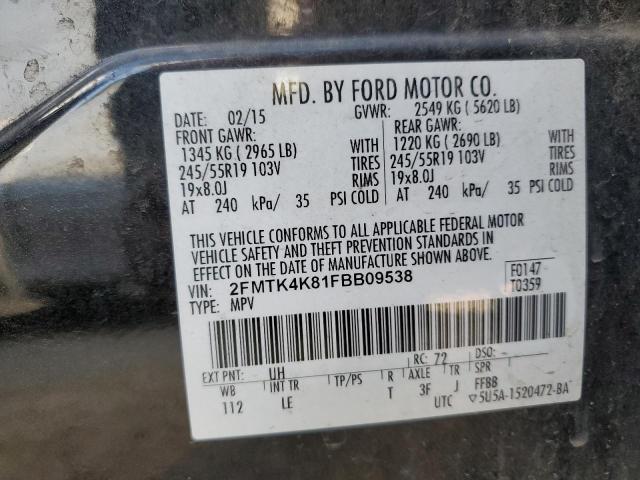 Photo 11 VIN: 2FMTK4K81FBB09538 - FORD EDGE 