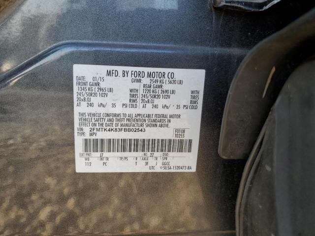 Photo 12 VIN: 2FMTK4K83FBB02543 - FORD EDGE TITAN 