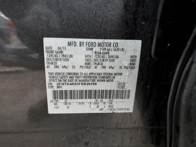 Photo 13 VIN: 2FMTK4K83FBB28768 - FORD EDGE TITAN 