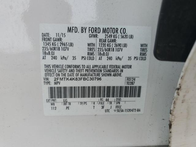 Photo 12 VIN: 2FMTK4K83FBC30796 - FORD EDGE 