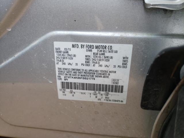 Photo 9 VIN: 2FMTK4K86FBB21779 - FORD EDGE TITAN 