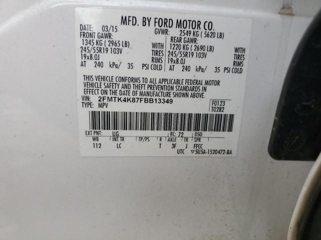 Photo 12 VIN: 2FMTK4K87FBB13349 - FORD EDGE 