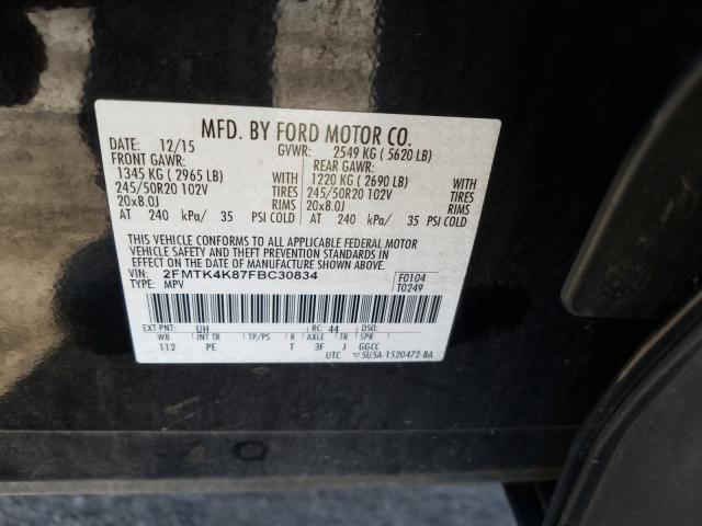 Photo 9 VIN: 2FMTK4K87FBC30834 - FORD EDGE 