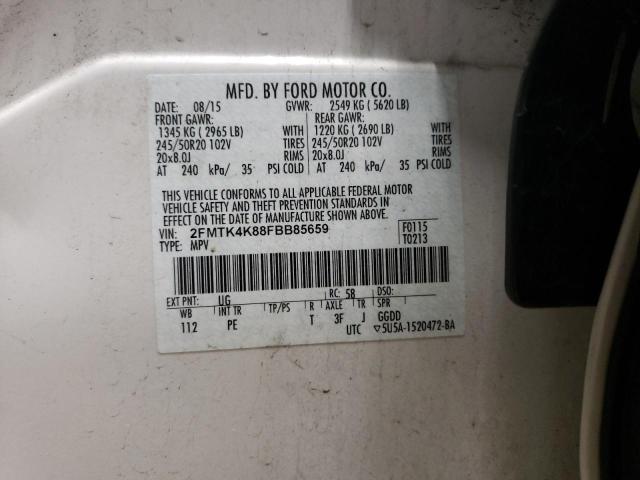 Photo 12 VIN: 2FMTK4K88FBB85659 - FORD EDGE 