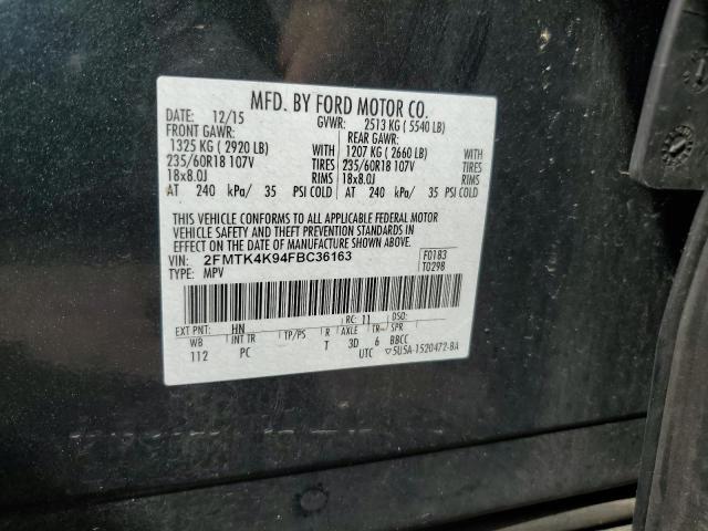 Photo 11 VIN: 2FMTK4K94FBC36163 - FORD EDGE TITAN 