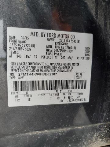 Photo 11 VIN: 2FMTK4K96FBB62387 - FORD EDGE 