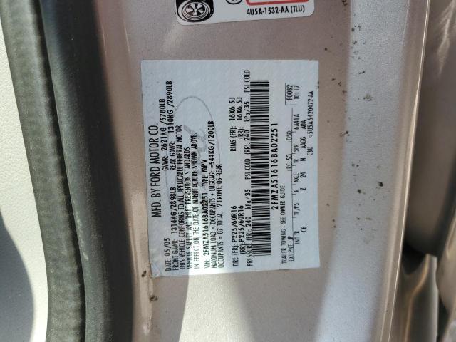 Photo 12 VIN: 2FMZA51616BA02251 - FORD FREESTAR S 