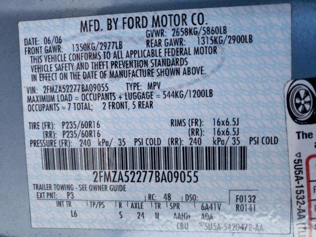 Photo 12 VIN: 2FMZA52277BA09055 - FORD FREESTAR S 