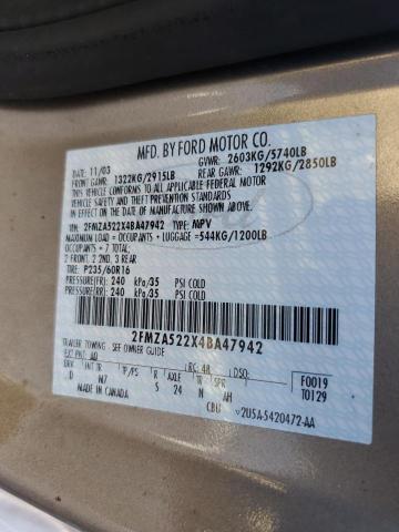 Photo 12 VIN: 2FMZA522X4BA47942 - FORD FREESTAR 