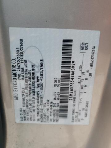 Photo 12 VIN: 2FMZA57654BA63929 - FORD FREESTAR S 