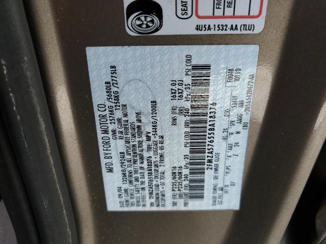 Photo 13 VIN: 2FMZA57655BA18376 - FORD FREESTAR S 