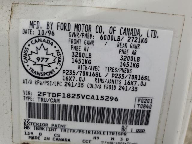 Photo 11 VIN: 2FTDF1825VCA15296 - FORD F150 